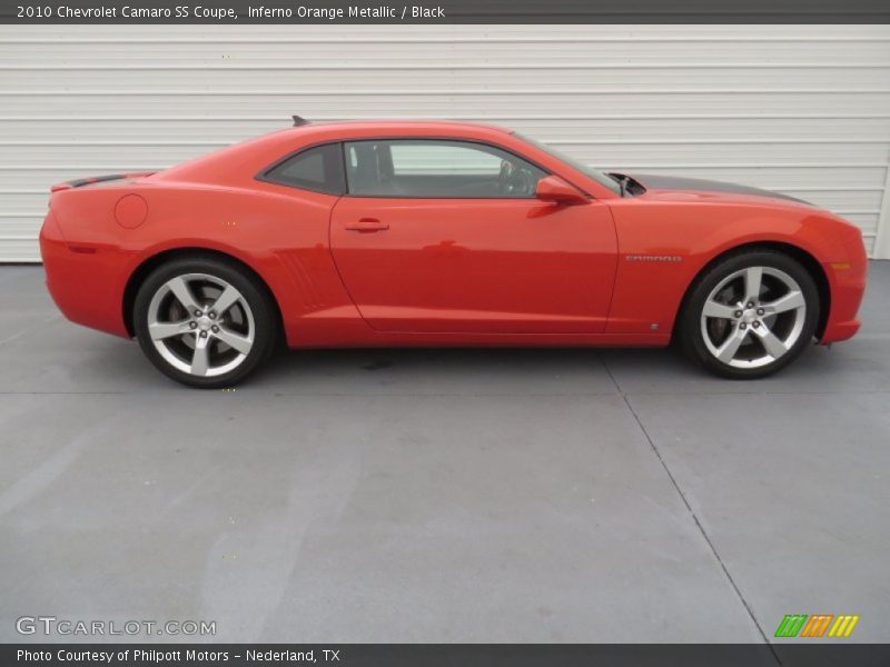 Inferno Orange Metallic / Black 2010 Chevrolet Camaro SS Coupe
