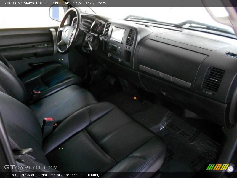 Onyx Black / Ebony 2008 GMC Sierra 1500 SLE Crew Cab