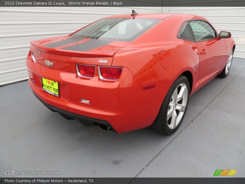 Inferno Orange Metallic / Black 2010 Chevrolet Camaro SS Coupe