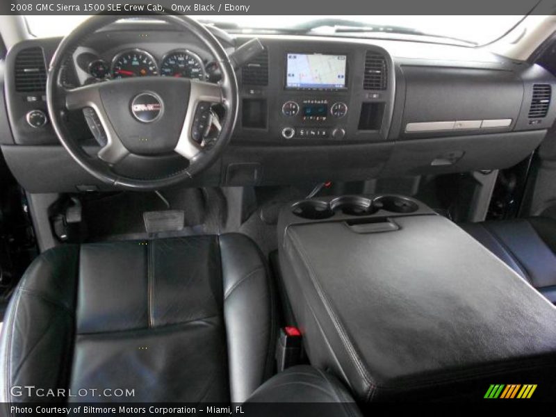 Onyx Black / Ebony 2008 GMC Sierra 1500 SLE Crew Cab