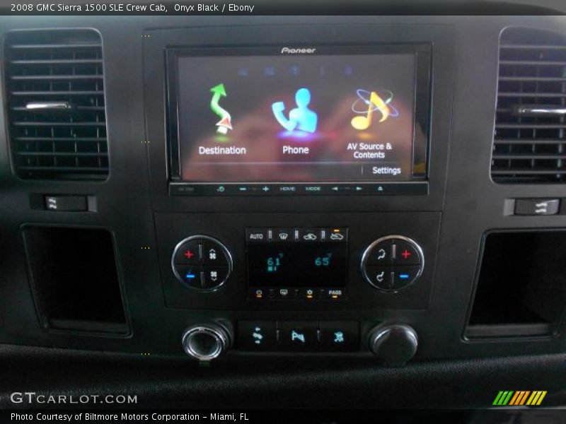 Onyx Black / Ebony 2008 GMC Sierra 1500 SLE Crew Cab