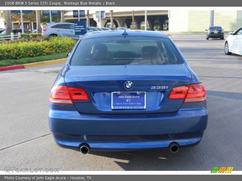 Montego Blue Metallic / Black 2008 BMW 3 Series 335i Coupe