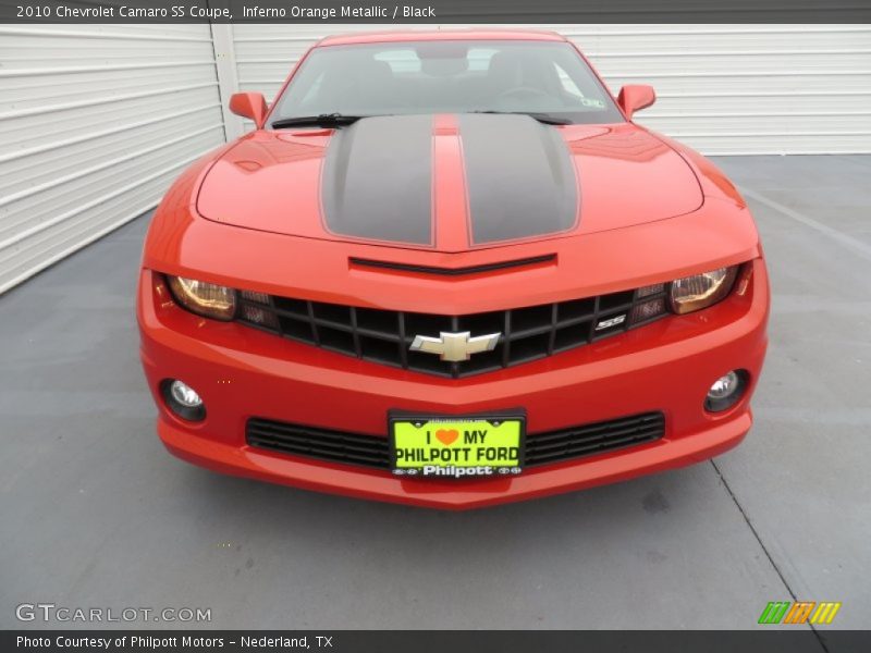 Inferno Orange Metallic / Black 2010 Chevrolet Camaro SS Coupe