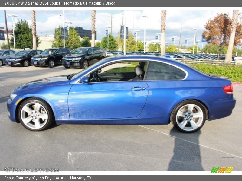 Montego Blue Metallic / Black 2008 BMW 3 Series 335i Coupe