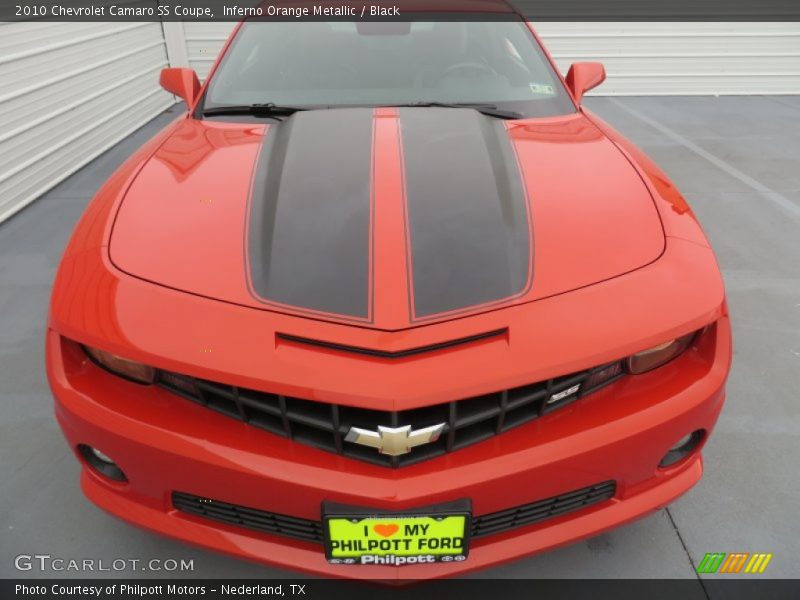 Inferno Orange Metallic / Black 2010 Chevrolet Camaro SS Coupe