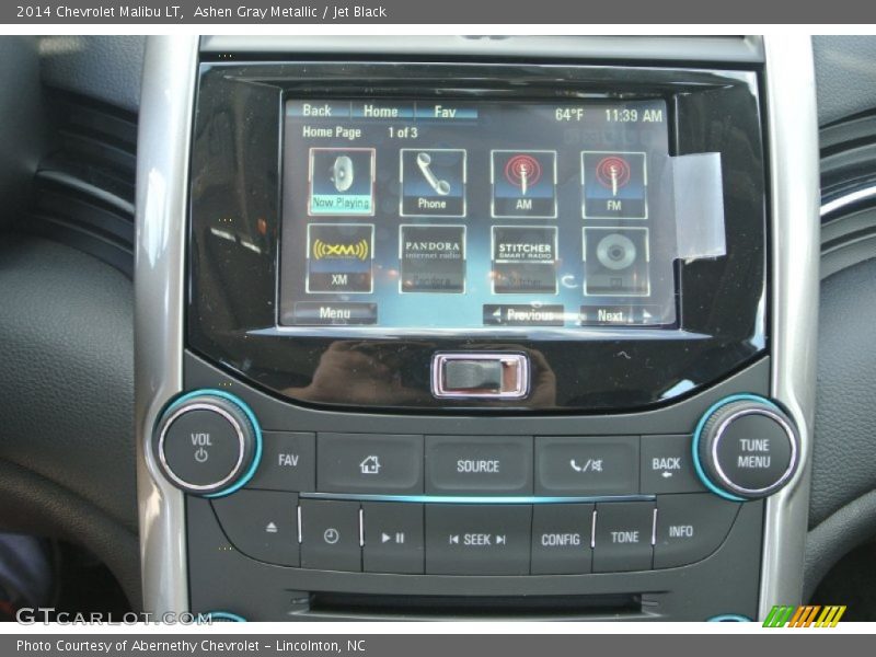 Ashen Gray Metallic / Jet Black 2014 Chevrolet Malibu LT