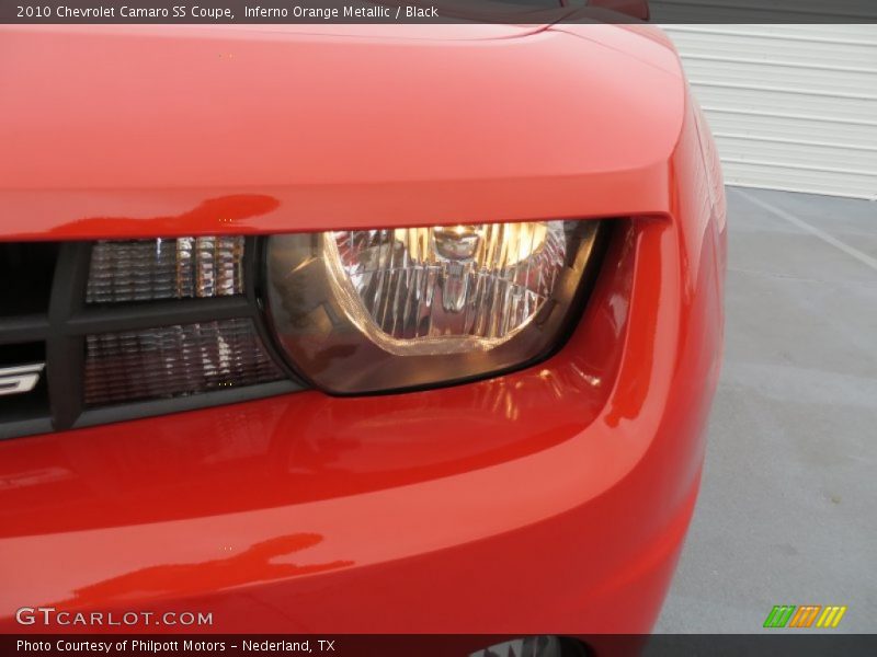 Inferno Orange Metallic / Black 2010 Chevrolet Camaro SS Coupe