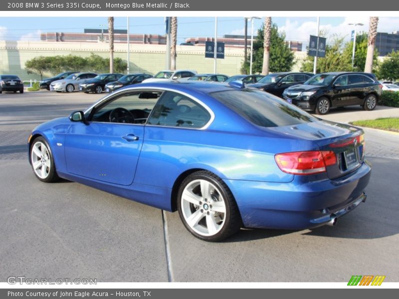 Montego Blue Metallic / Black 2008 BMW 3 Series 335i Coupe
