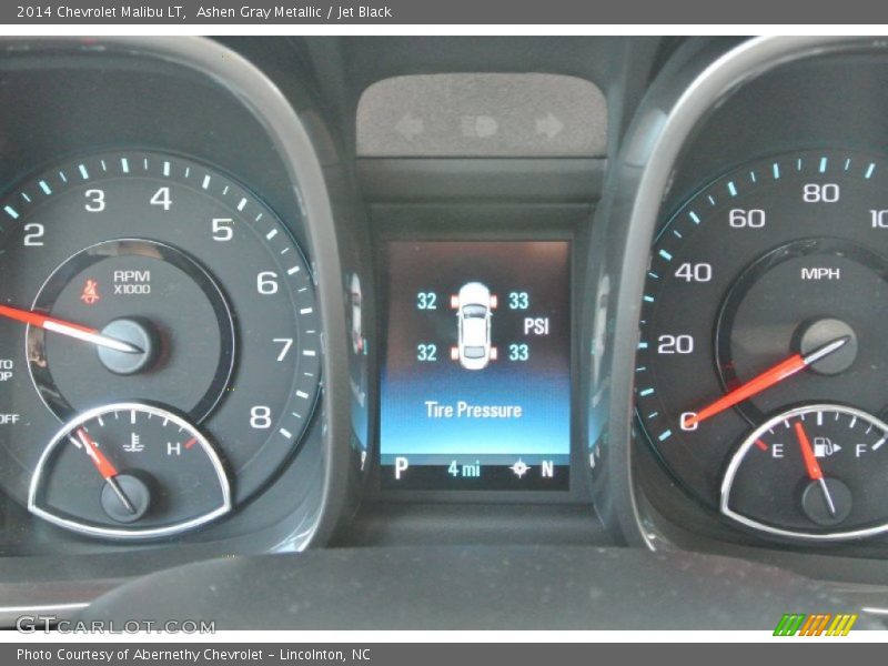 Ashen Gray Metallic / Jet Black 2014 Chevrolet Malibu LT