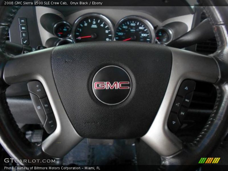Onyx Black / Ebony 2008 GMC Sierra 1500 SLE Crew Cab