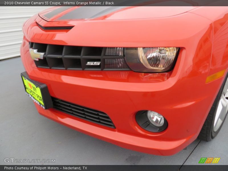 Inferno Orange Metallic / Black 2010 Chevrolet Camaro SS Coupe