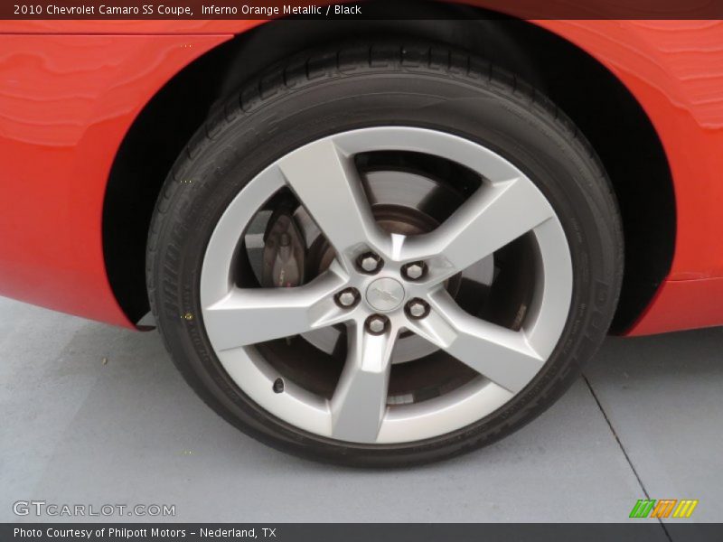 Inferno Orange Metallic / Black 2010 Chevrolet Camaro SS Coupe
