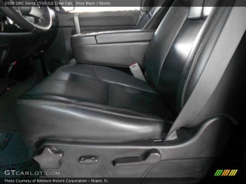 Onyx Black / Ebony 2008 GMC Sierra 1500 SLE Crew Cab