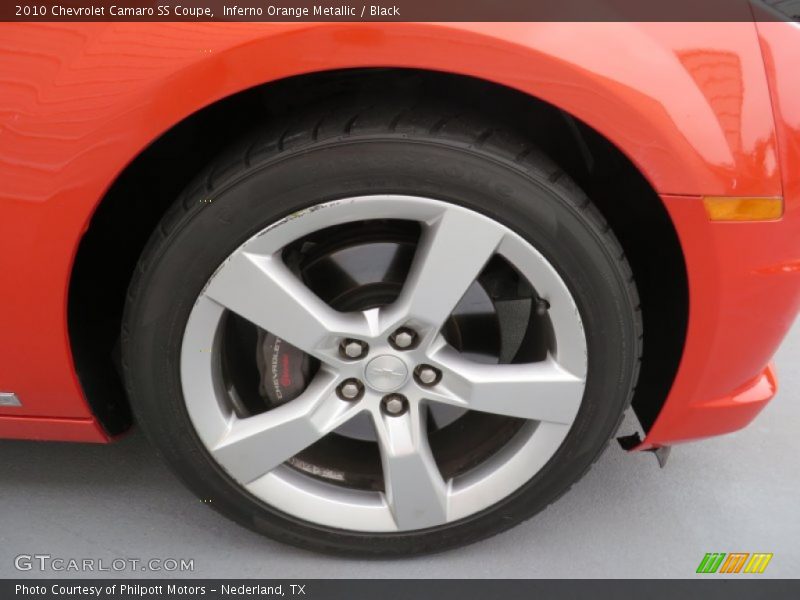 Inferno Orange Metallic / Black 2010 Chevrolet Camaro SS Coupe