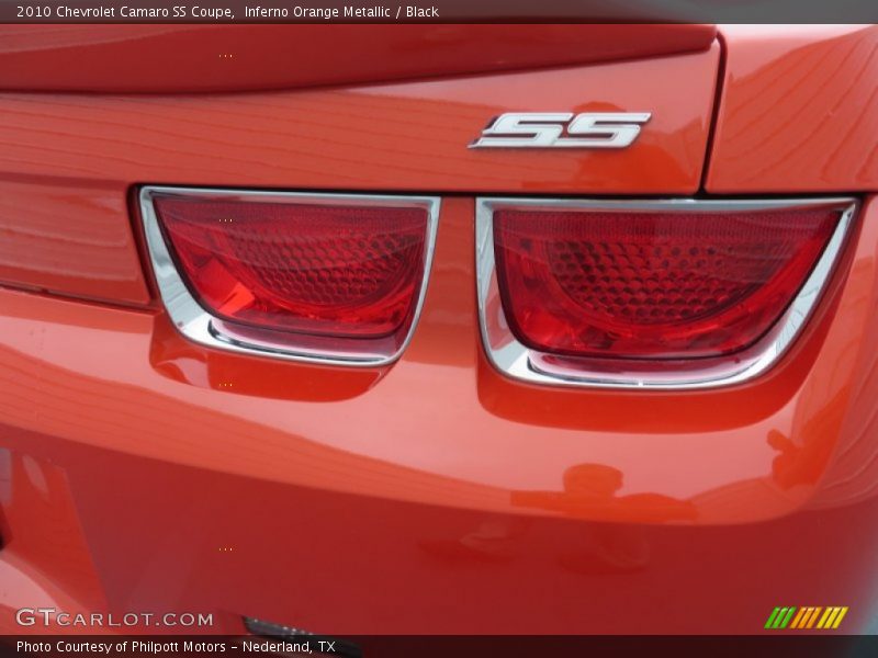 Inferno Orange Metallic / Black 2010 Chevrolet Camaro SS Coupe