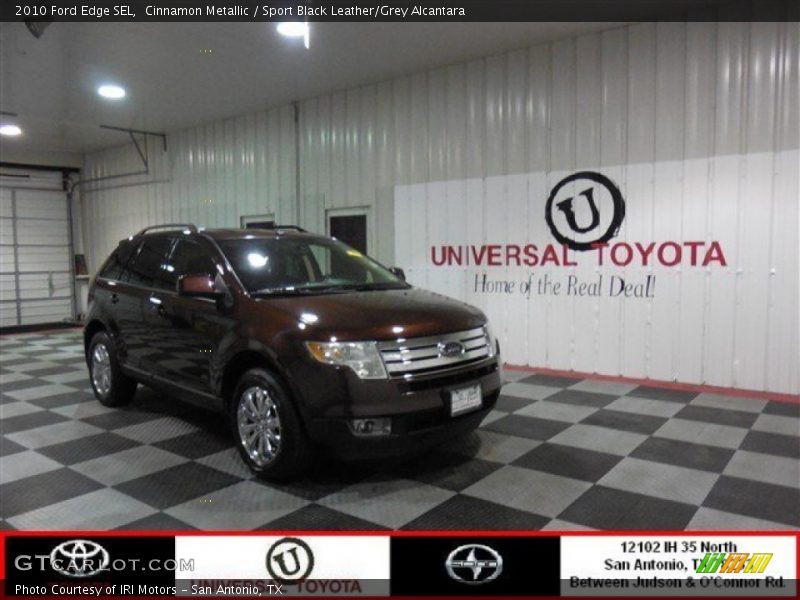 Cinnamon Metallic / Sport Black Leather/Grey Alcantara 2010 Ford Edge SEL