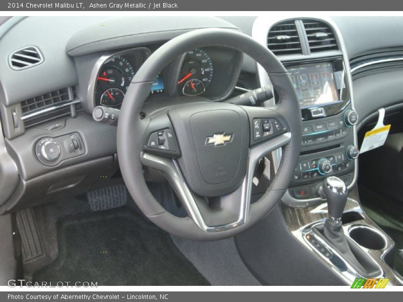 Ashen Gray Metallic / Jet Black 2014 Chevrolet Malibu LT
