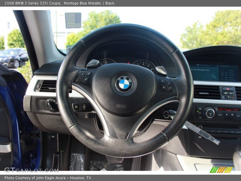 Montego Blue Metallic / Black 2008 BMW 3 Series 335i Coupe