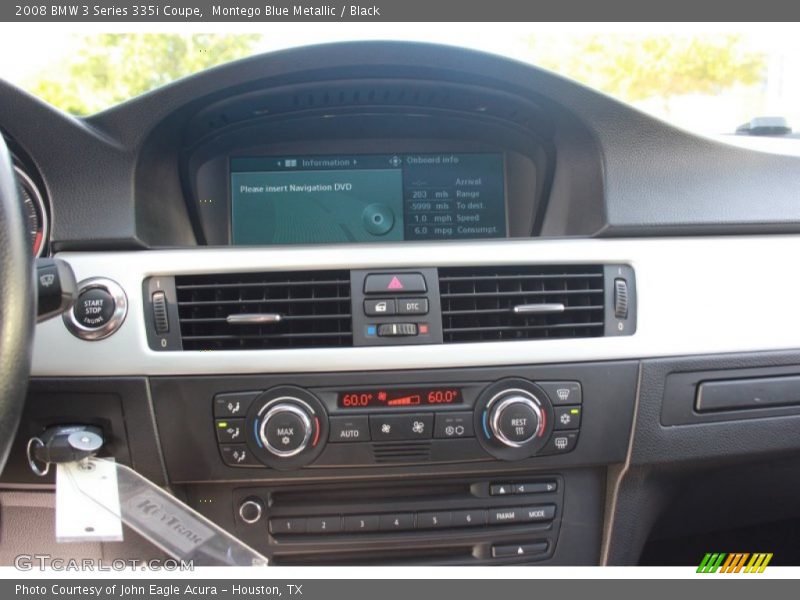 Montego Blue Metallic / Black 2008 BMW 3 Series 335i Coupe