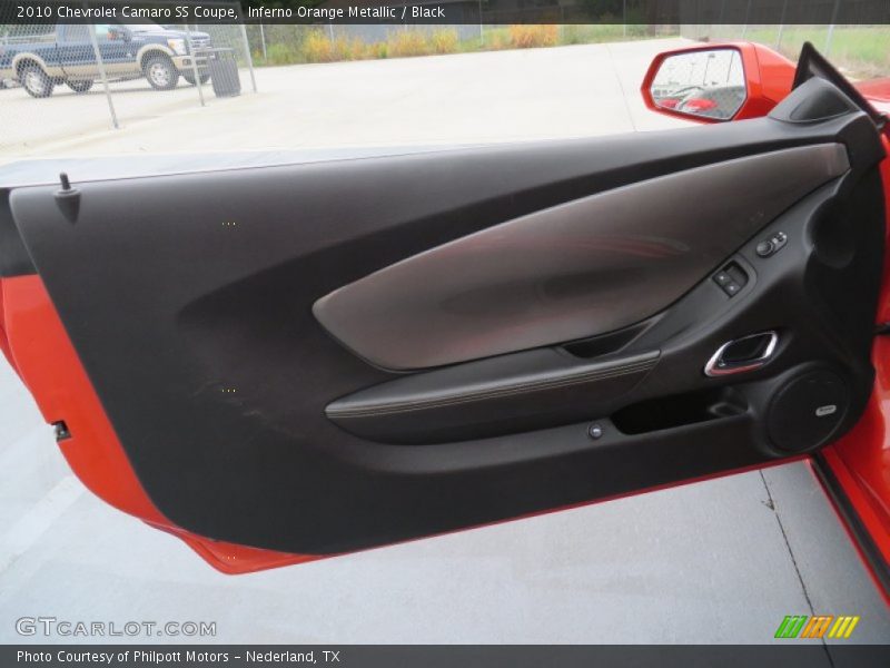 Inferno Orange Metallic / Black 2010 Chevrolet Camaro SS Coupe