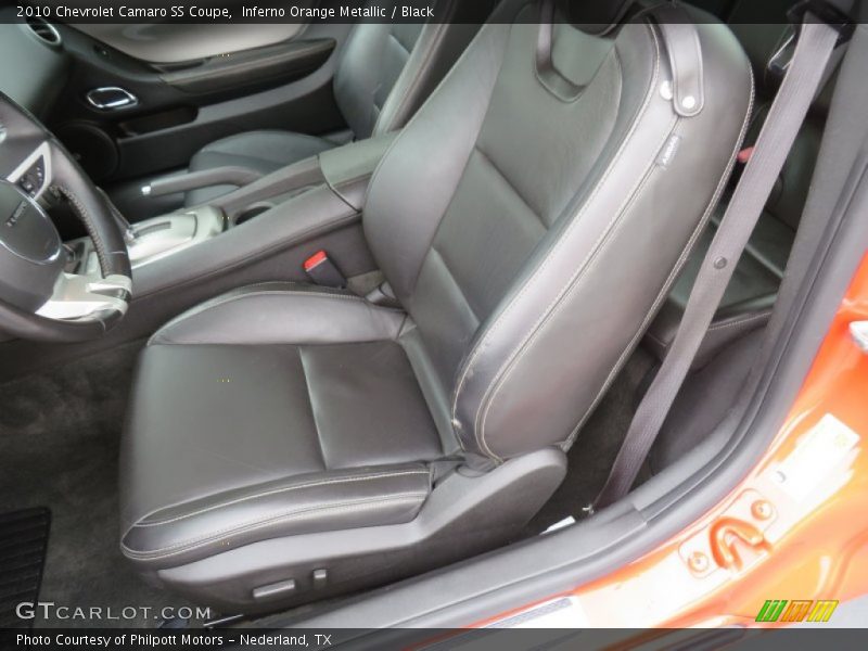 Inferno Orange Metallic / Black 2010 Chevrolet Camaro SS Coupe
