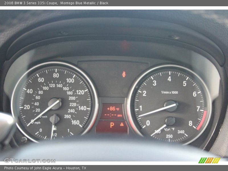 Montego Blue Metallic / Black 2008 BMW 3 Series 335i Coupe