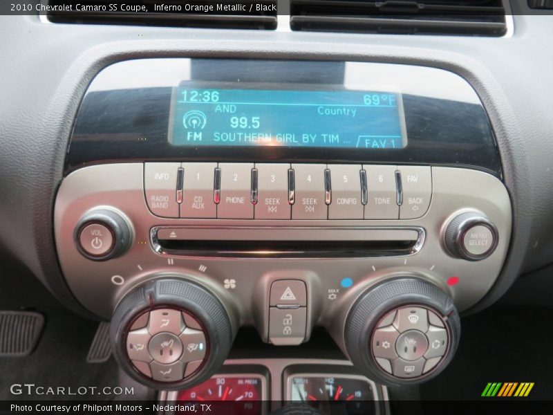 Inferno Orange Metallic / Black 2010 Chevrolet Camaro SS Coupe