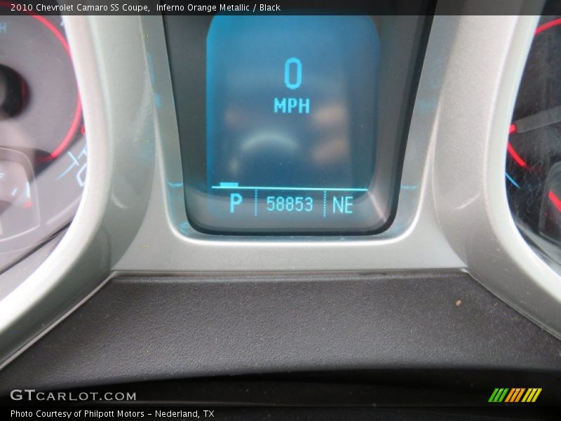Inferno Orange Metallic / Black 2010 Chevrolet Camaro SS Coupe