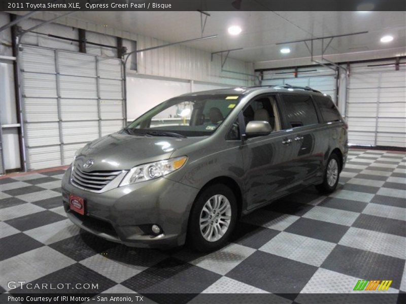 Cypress Green Pearl / Bisque 2011 Toyota Sienna XLE
