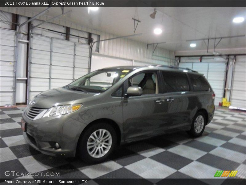 Cypress Green Pearl / Bisque 2011 Toyota Sienna XLE