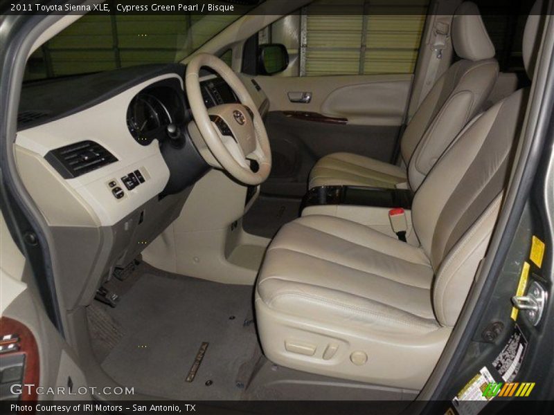 Cypress Green Pearl / Bisque 2011 Toyota Sienna XLE