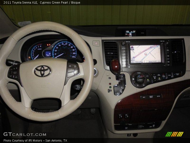 Cypress Green Pearl / Bisque 2011 Toyota Sienna XLE