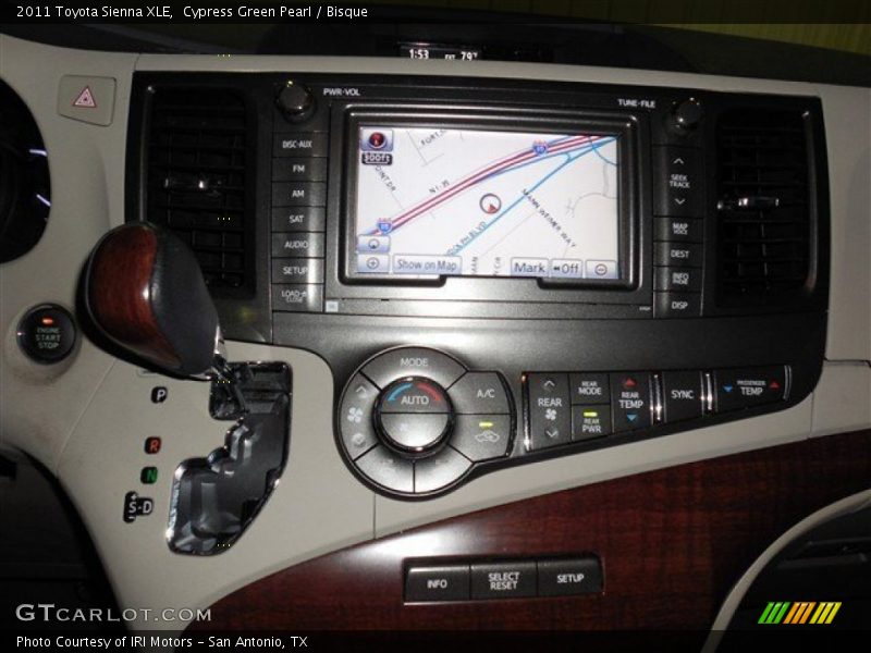 Cypress Green Pearl / Bisque 2011 Toyota Sienna XLE
