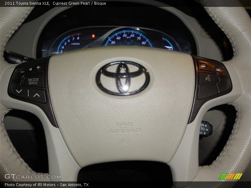 Cypress Green Pearl / Bisque 2011 Toyota Sienna XLE