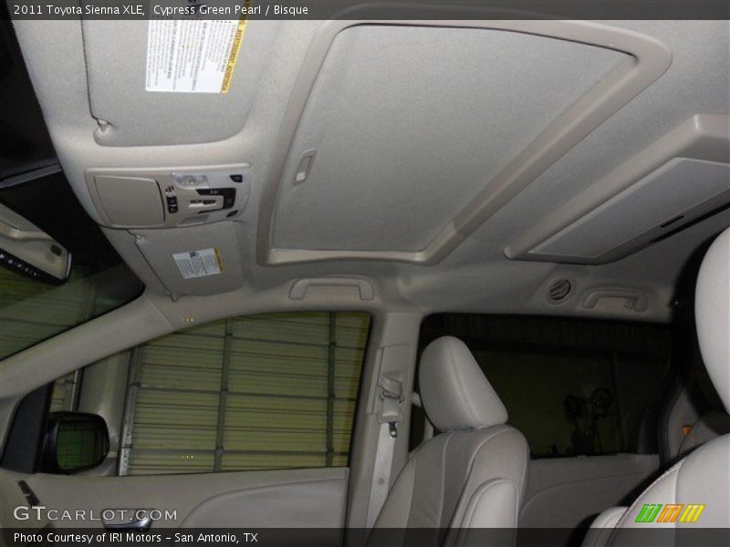 Cypress Green Pearl / Bisque 2011 Toyota Sienna XLE