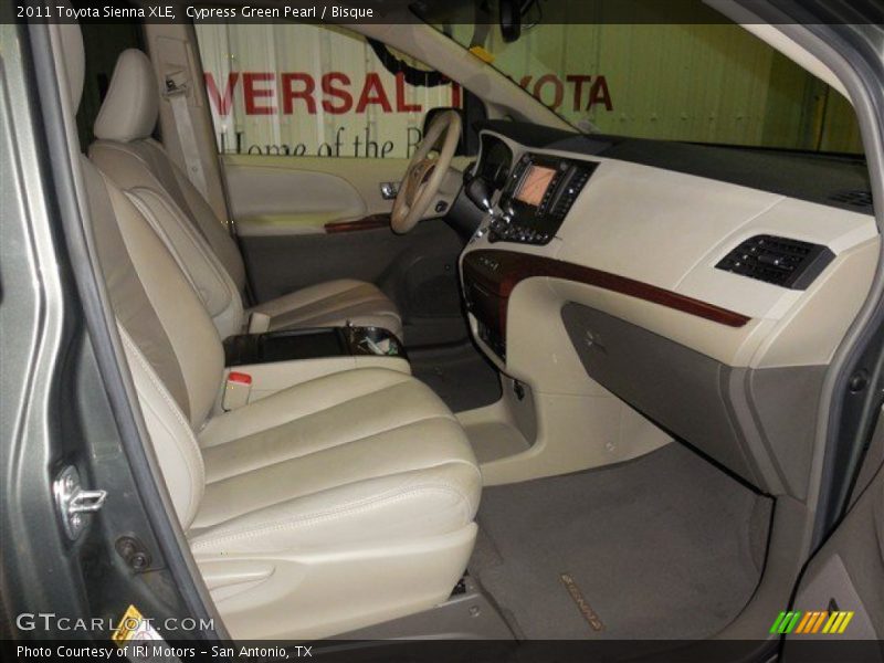 Cypress Green Pearl / Bisque 2011 Toyota Sienna XLE