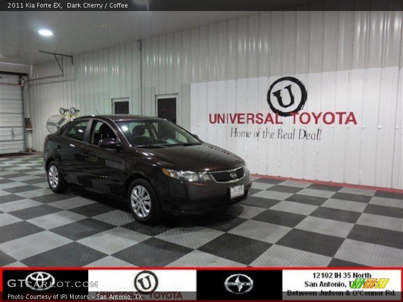 Dark Cherry / Coffee 2011 Kia Forte EX