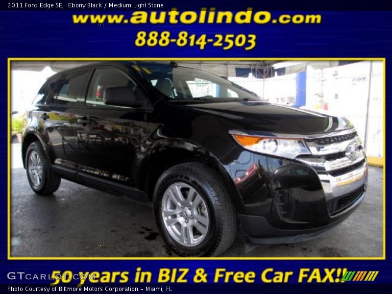 Ebony Black / Medium Light Stone 2011 Ford Edge SE