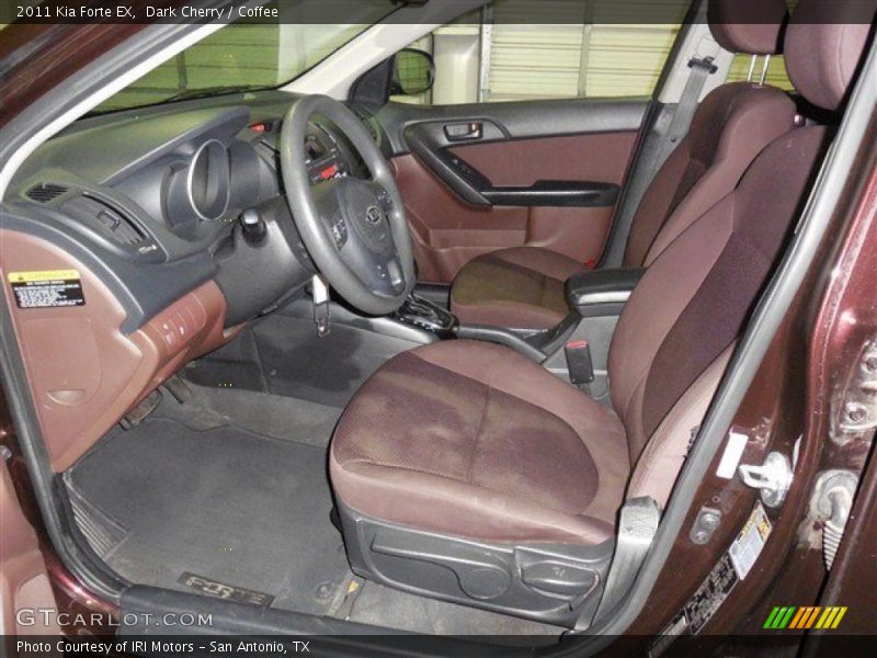 Dark Cherry / Coffee 2011 Kia Forte EX