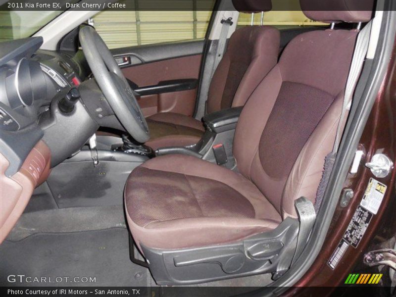Dark Cherry / Coffee 2011 Kia Forte EX