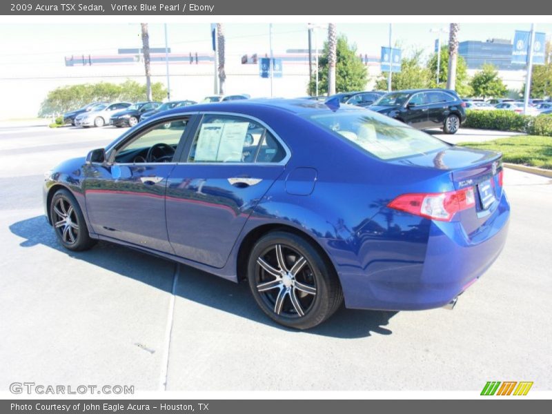 Vortex Blue Pearl / Ebony 2009 Acura TSX Sedan