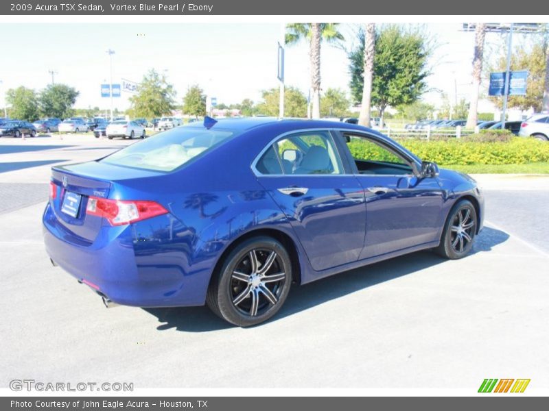 Vortex Blue Pearl / Ebony 2009 Acura TSX Sedan