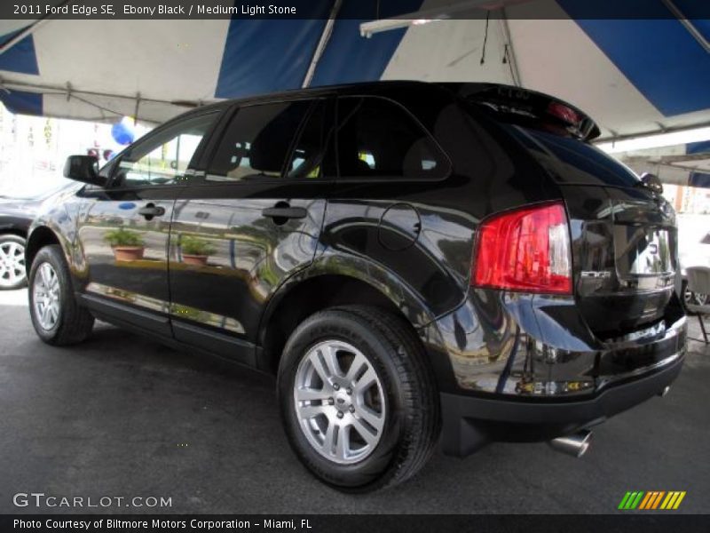 Ebony Black / Medium Light Stone 2011 Ford Edge SE