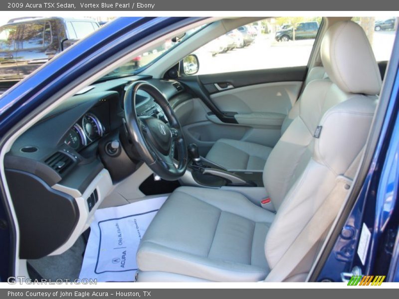 Vortex Blue Pearl / Ebony 2009 Acura TSX Sedan