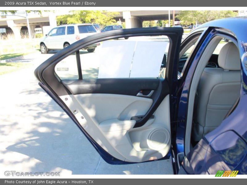 Vortex Blue Pearl / Ebony 2009 Acura TSX Sedan