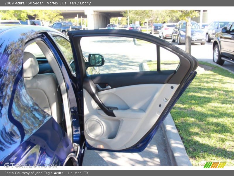 Vortex Blue Pearl / Ebony 2009 Acura TSX Sedan
