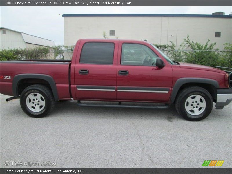 Sport Red Metallic / Tan 2005 Chevrolet Silverado 1500 LS Crew Cab 4x4