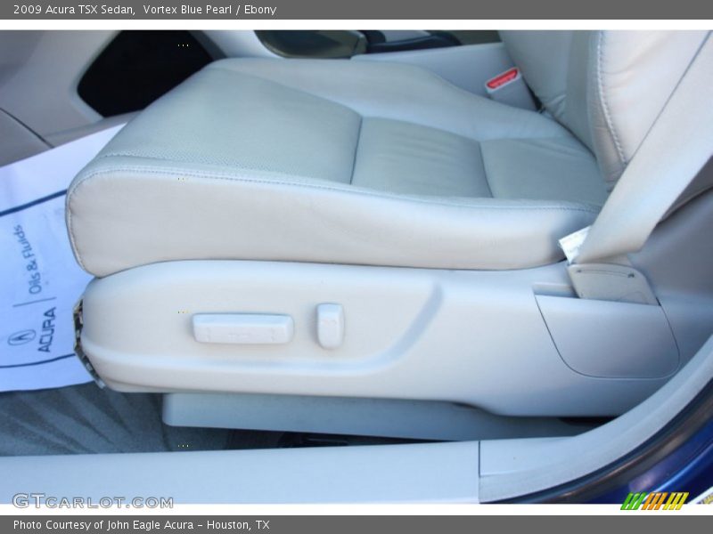 Vortex Blue Pearl / Ebony 2009 Acura TSX Sedan
