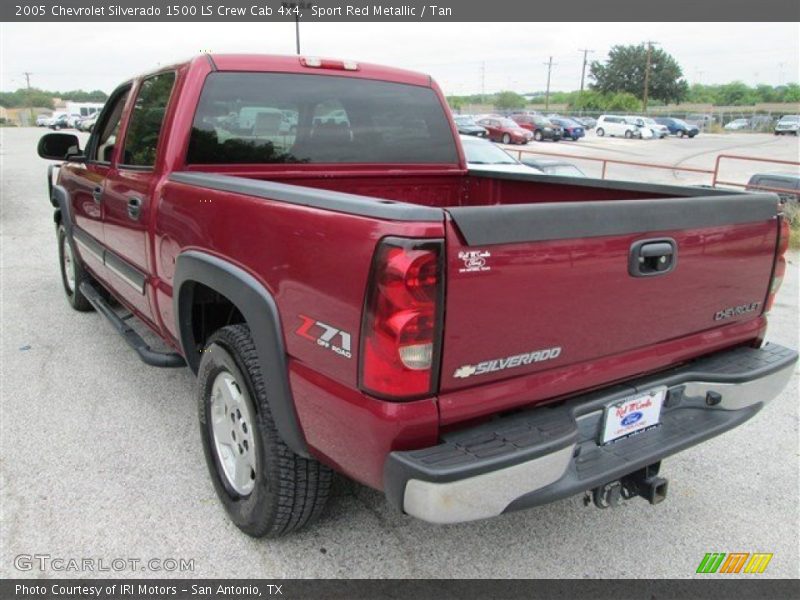 Sport Red Metallic / Tan 2005 Chevrolet Silverado 1500 LS Crew Cab 4x4