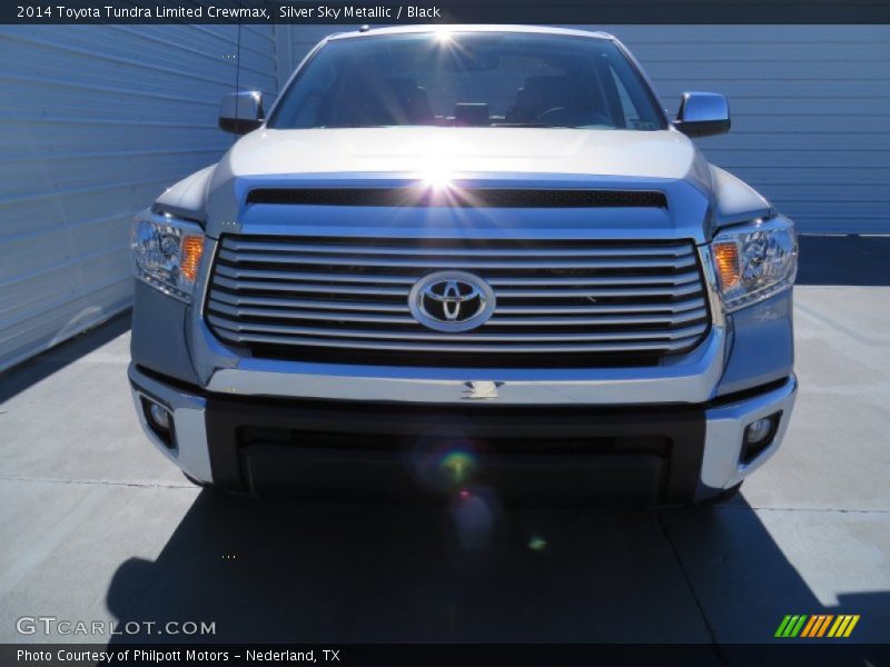 Silver Sky Metallic / Black 2014 Toyota Tundra Limited Crewmax